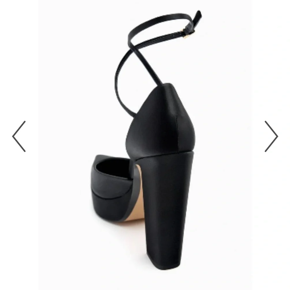 Zara Heeled Platform Shoes black - Picture 5 of 5